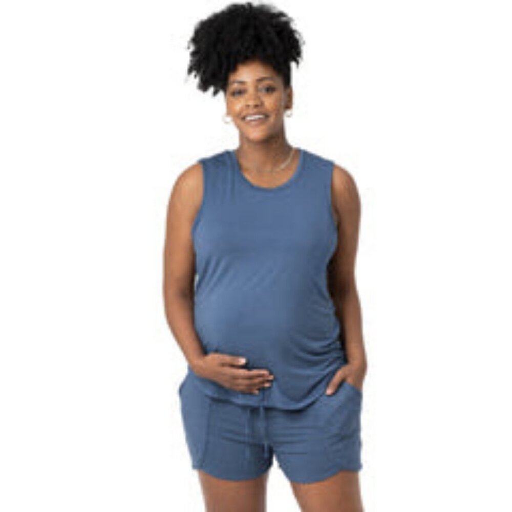 Kindred Bravely Bamboo Nursing & Maternity Tank | Slate Blue - M